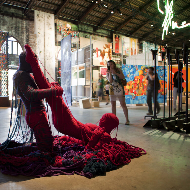 Venice (Italy) - 5th of June 2011. Fabrica is present at the 54th International Art Exhibition of the Venice Biennale with the installation "The Position of the Tiger", by the Cuban artist Erik Ravelo.
This work is part of a series of 15 installations inspired by love and the desire of equality between mankind.
