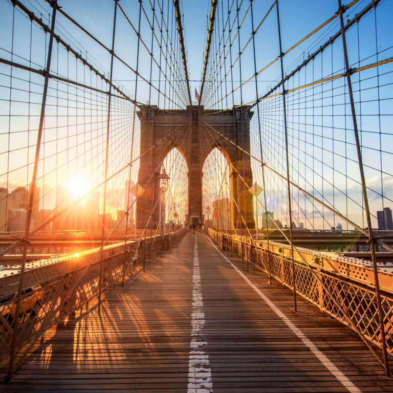 Brooklyn Bridge in New York City USA
